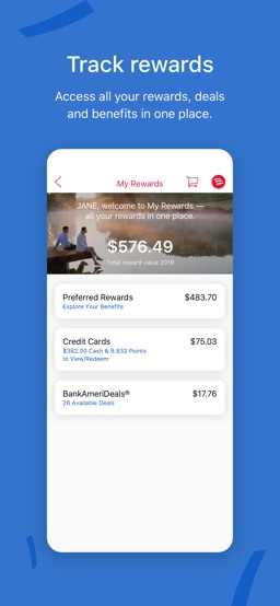 Bank of America Mobile Banking app screenshot