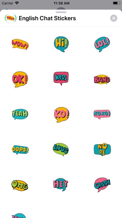 English Chat Stickers