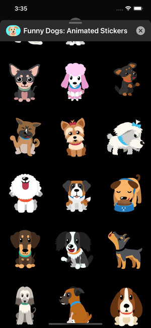 Funny Dogs: Animated Stickers(圖5)-速報App