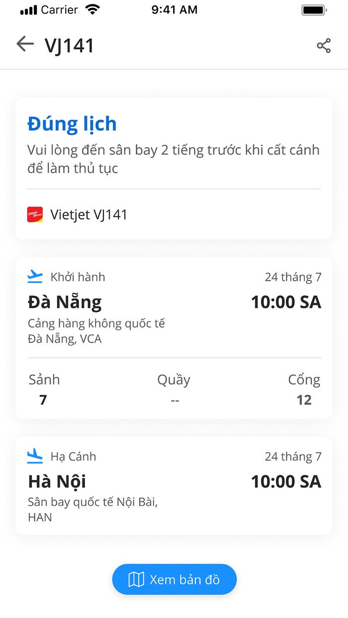 Theo dõi chuyến bay