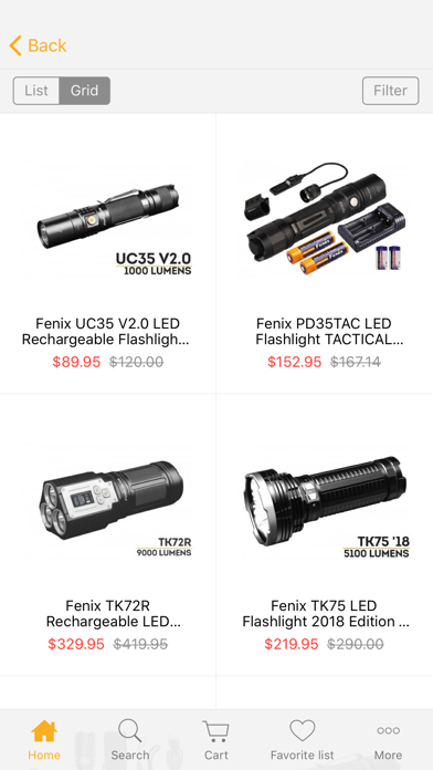 Fenix Store - LED Flashlights screenshot 2