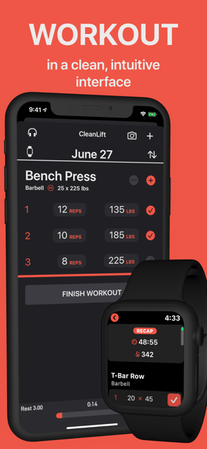 CleanLift - Workout Log