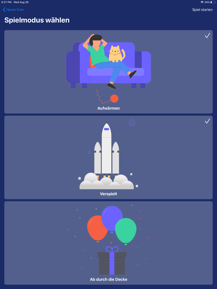 Ich habe noch nie...