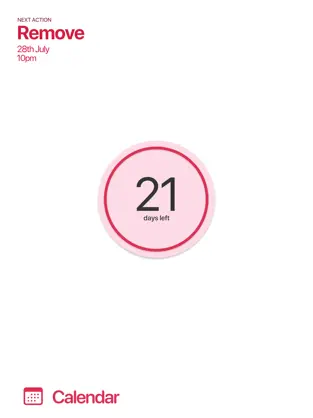Screenshot 1 Contraceptive Ring Reminder + iphone