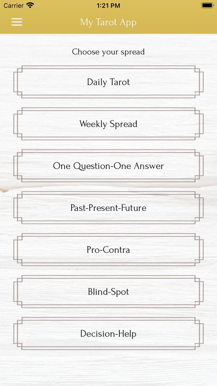 My Tarot Card Reading 2021