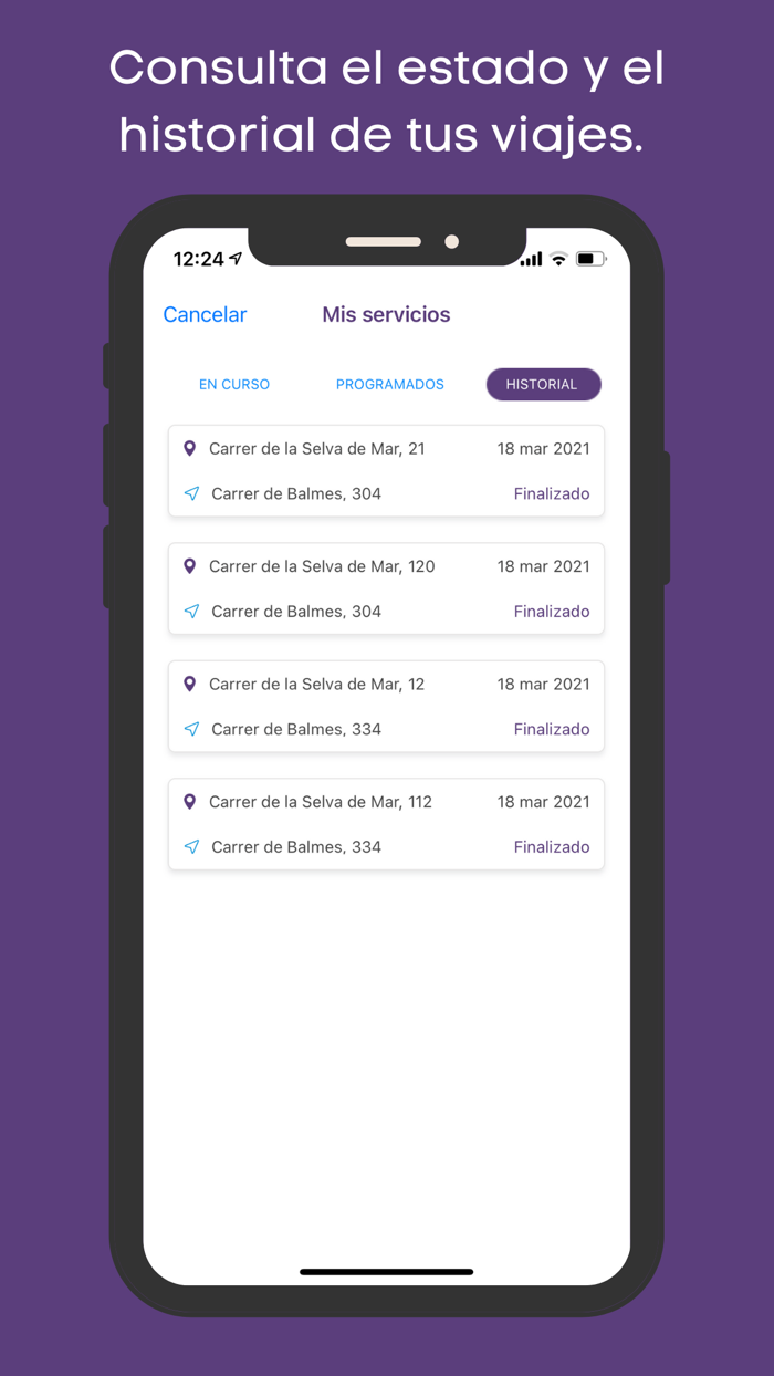 Taximes App - Aplicación taxi