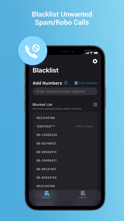 Spam Call Blocker-Batch Block