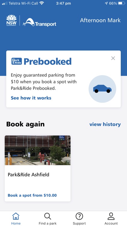 Park&Ride Prebooked Transport