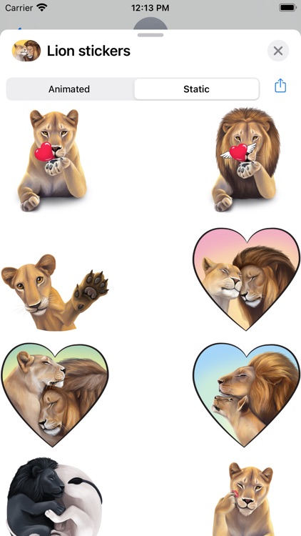 Lion stickers!