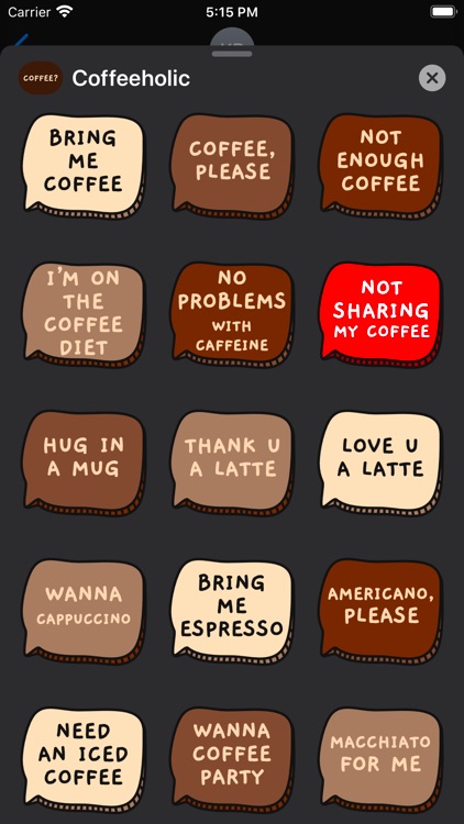 Coffeeholic Stickers screenshot-5