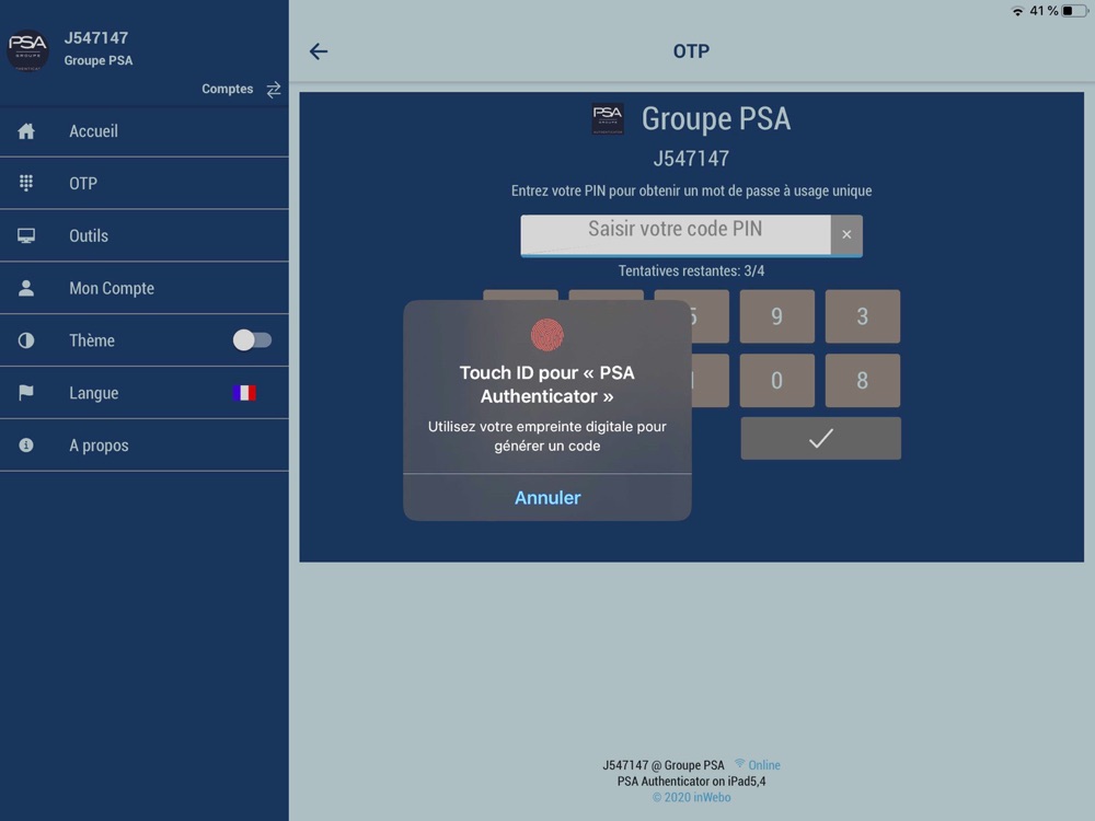 Groupe PSA Authenticator App for iPhone Free Download Groupe PSA