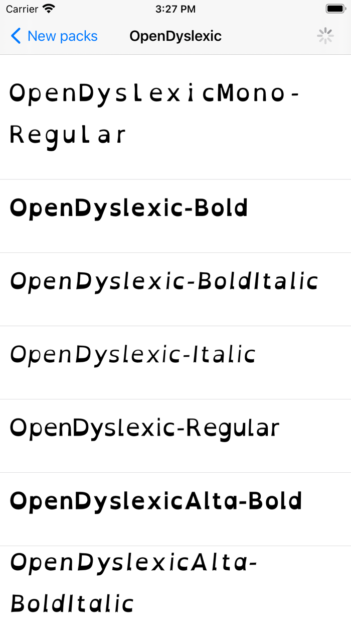 Fontpacks  Curated font style
