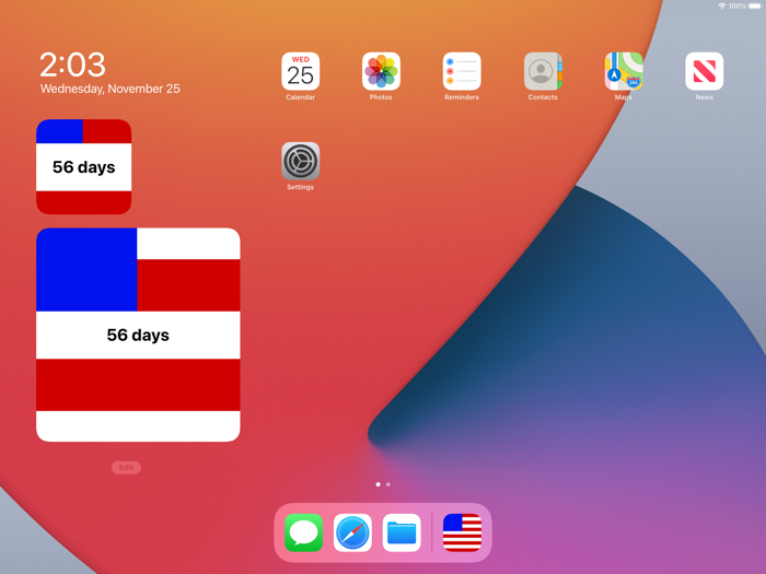 Inauguration Countdown Widget