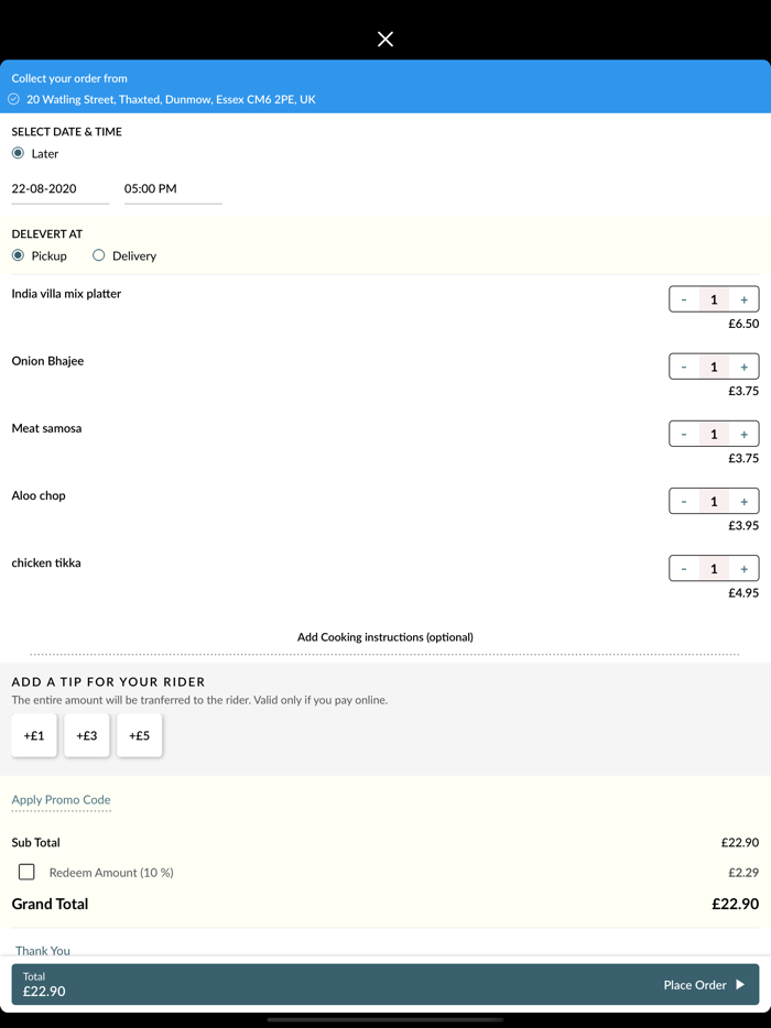 India Villa Restaurant