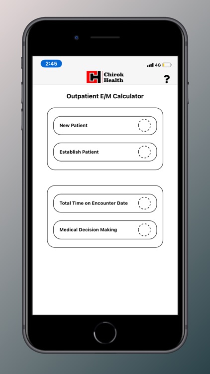 Chirok Health E/M Calculator