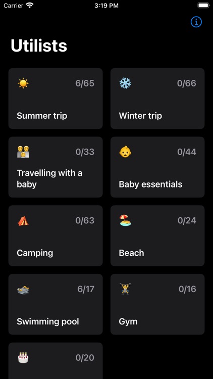 Utilists: Useful checklists screenshot-3