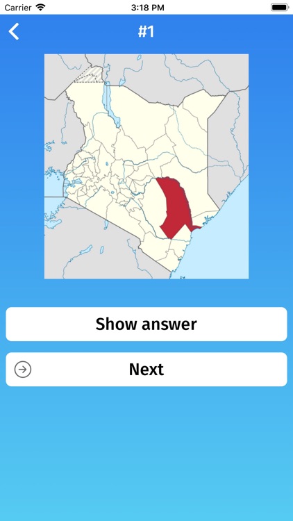 Kenya: Provinces Map Quiz Game screenshot-4