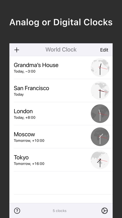 World Clock — Time Zone Widget screenshot-3