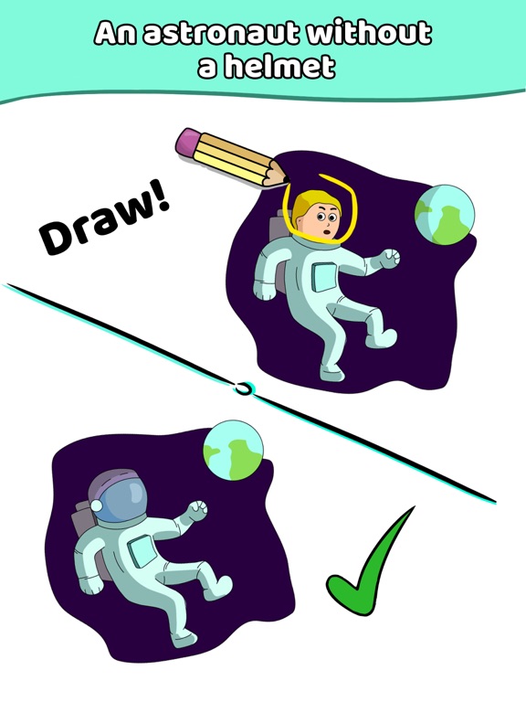 iPad Image of Draw a Line: Tricky Brain Test