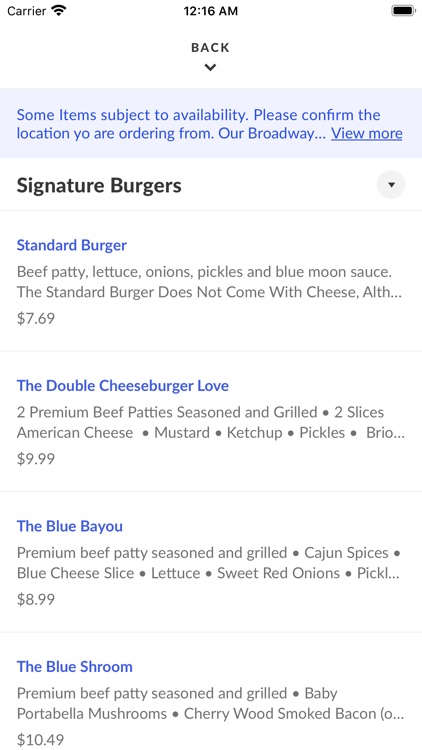 Blue Moon Burgers