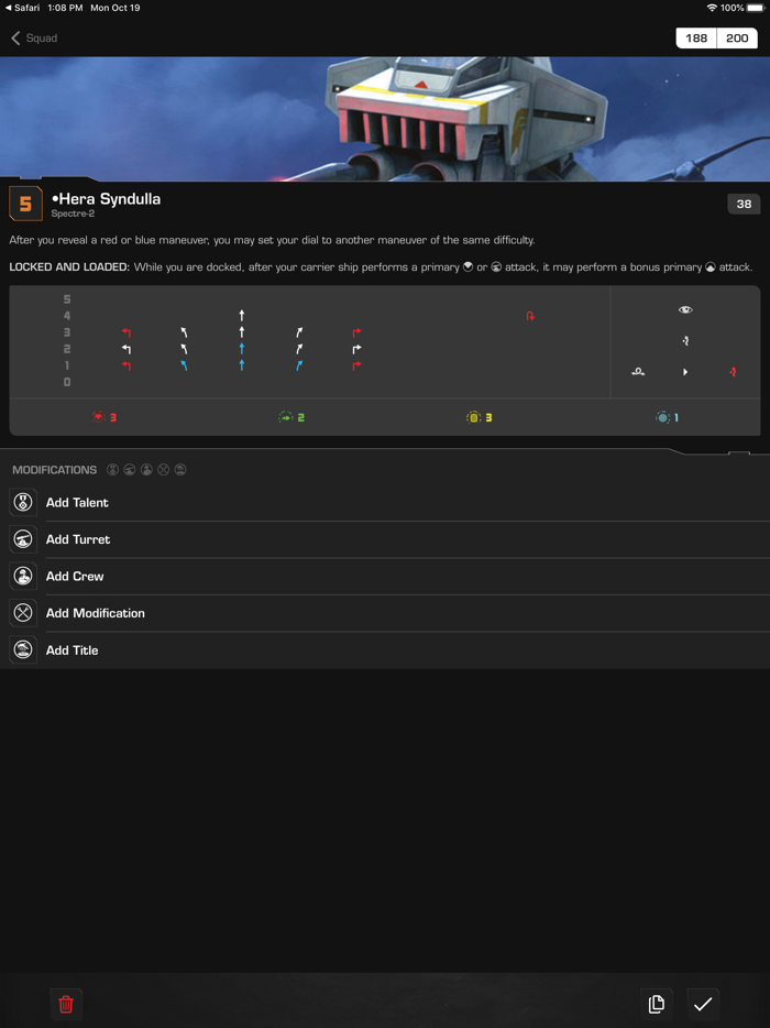 X-Wing Second Ed Squad Builder
