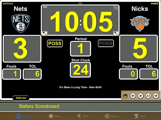 Ballers Basketball Scoreboard Screenshots