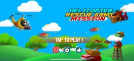 Game screenshot Helicopter Rescue Army Mission mod apk