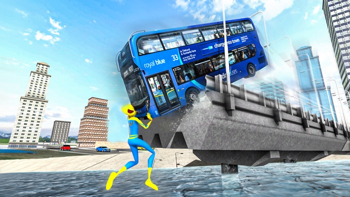 Neon Spider Stickman Rope Hero