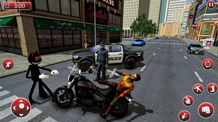 Gangster Cartoon Cat Crime