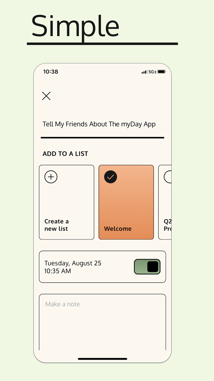 myDay To dos  Calendar