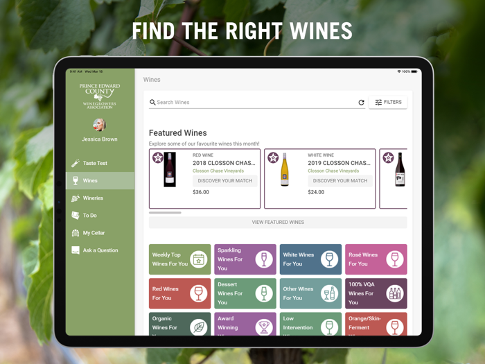 PEC Wine Explorer