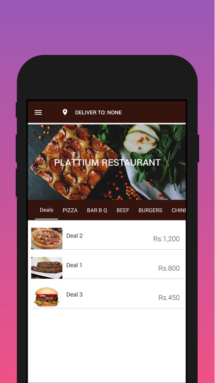 Plattium Restaurant App