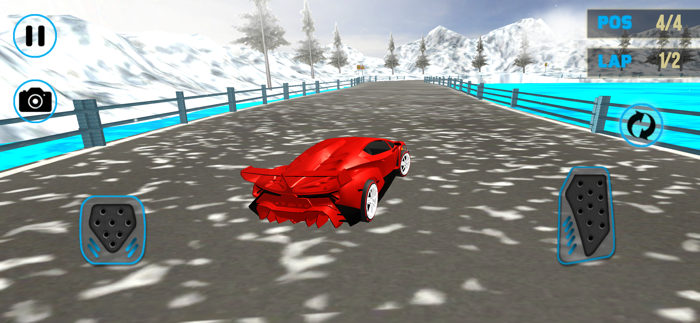 Đua xe trên tuyết Lamborghini