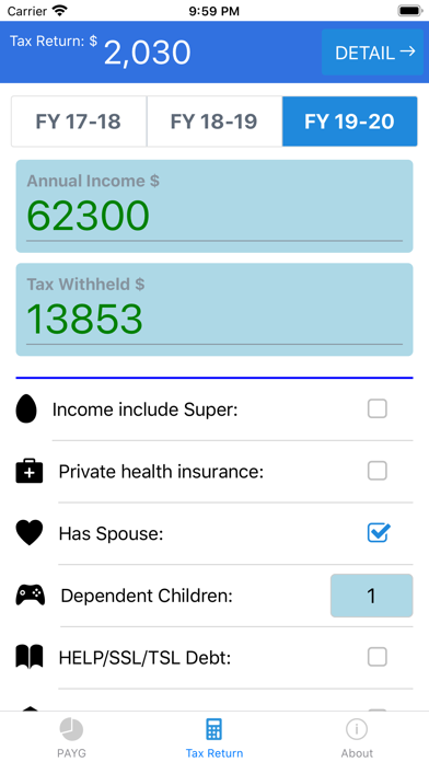 How to cancel & delete Tax Calculator 2019 ATO Rate from iphone & ipad 3