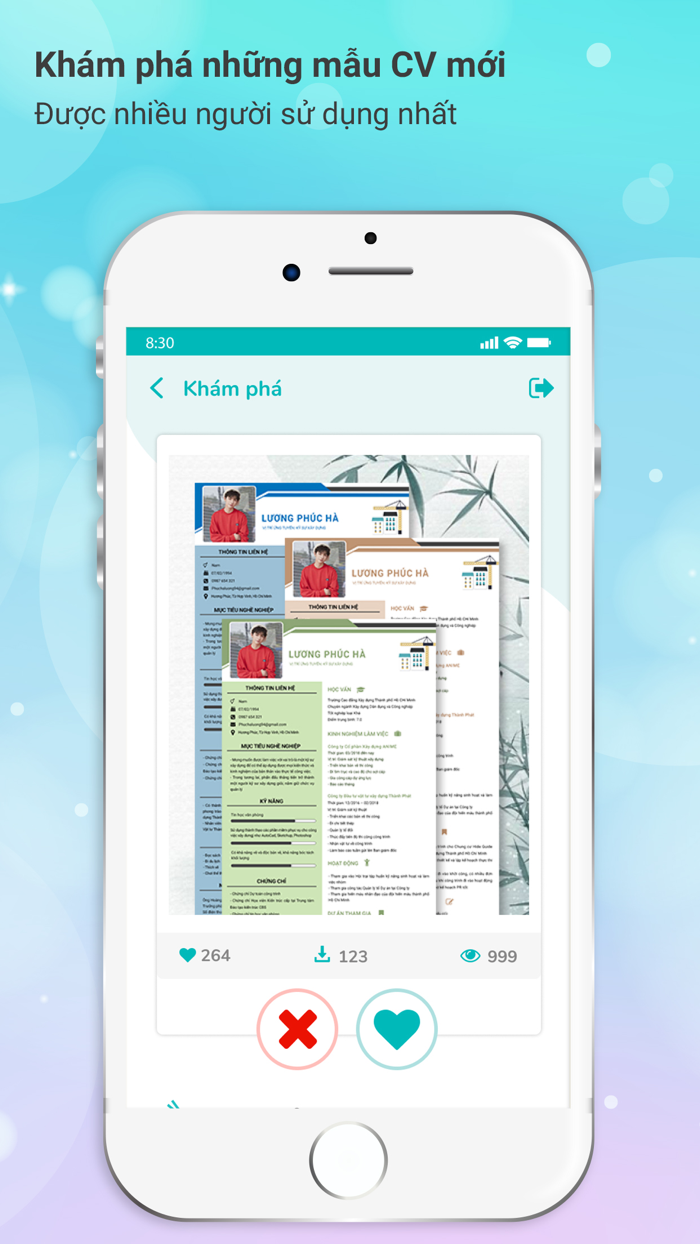 JOB365 - tạo cv xin việc đẹp