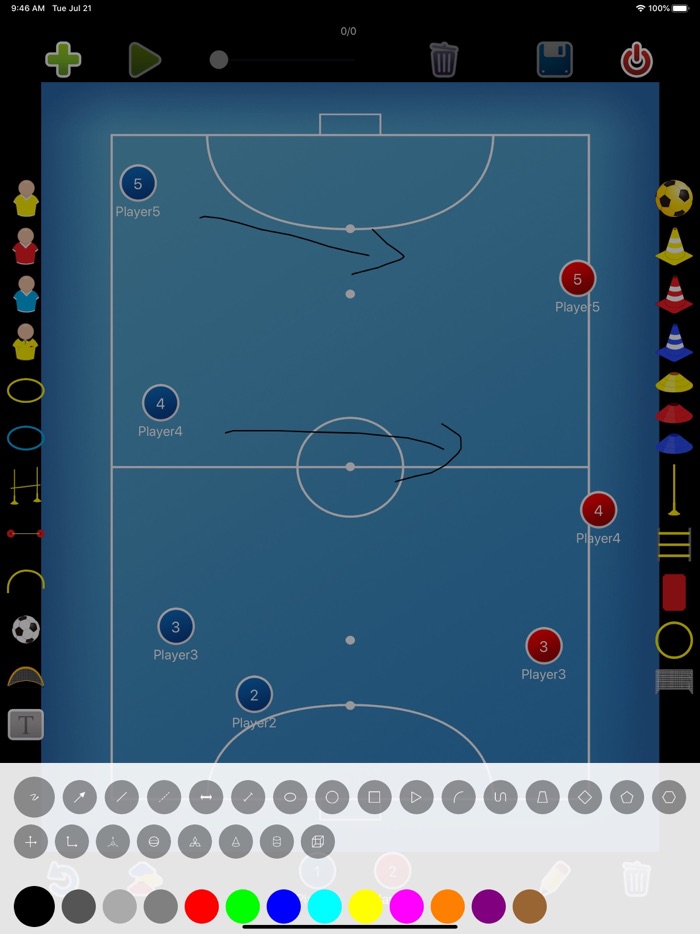 Coach tactic board Futsal
