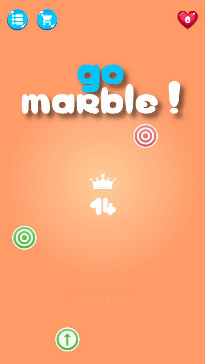 go marble hit the target