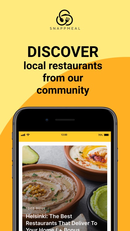 Snappmeal: All-in-one Food App