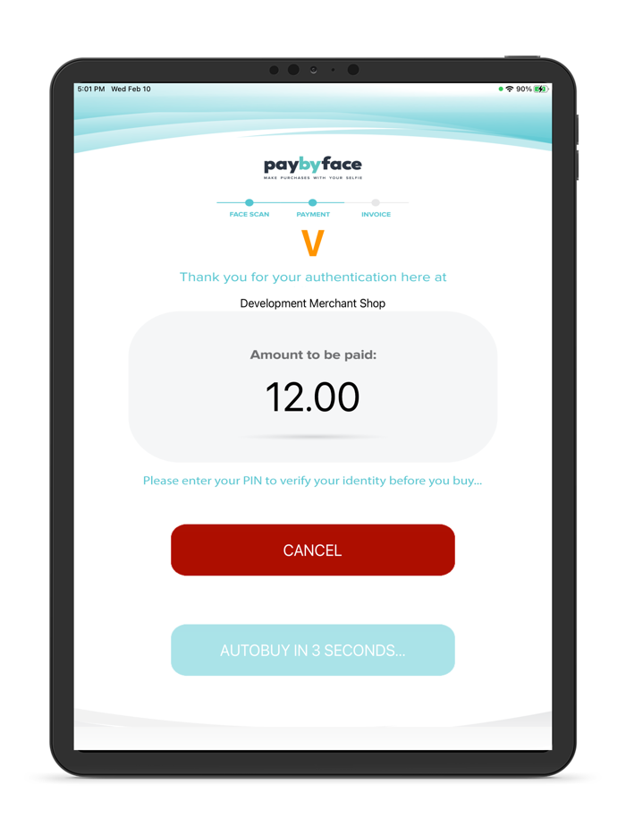 PayByFace Merchant Kiosk