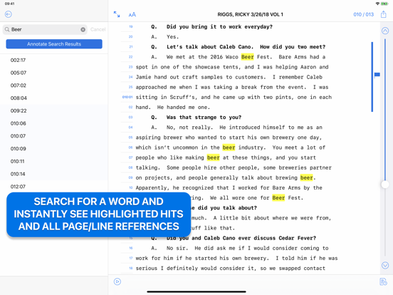 TranscriptPad - Review Depos screenshot 3