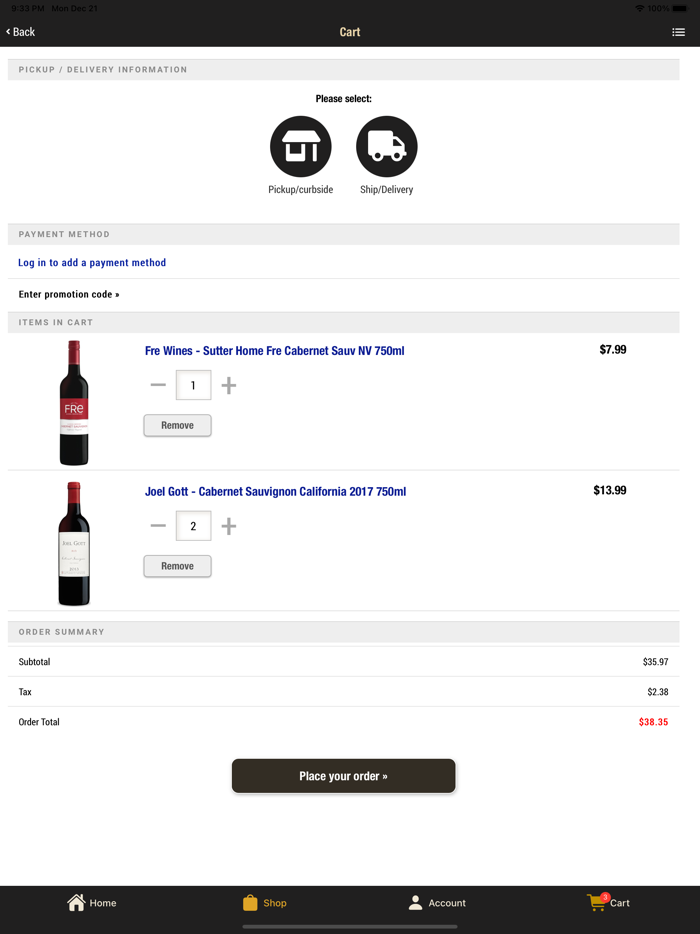 House of Wine  Liquor