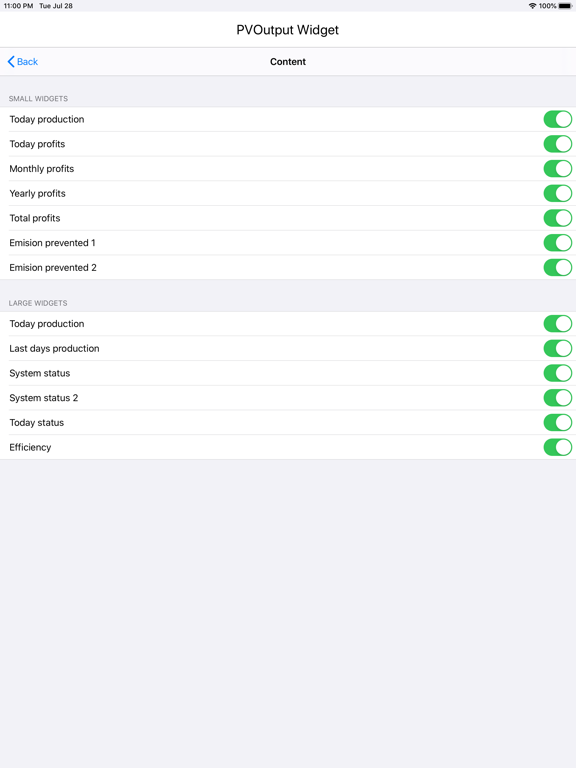 PV Output Widget screenshot 3