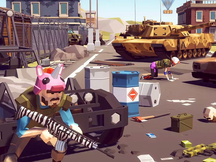 吃鸡战场：卡通和平精英多人枪战刺激战场游戏