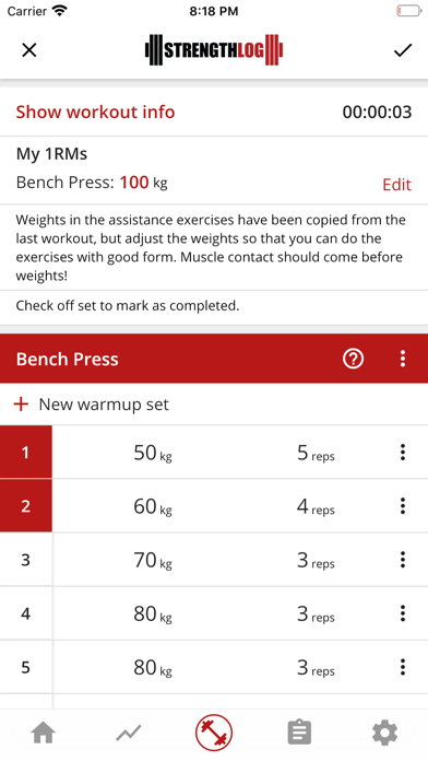 StrengthLog – Workout Tracker screenshot 2