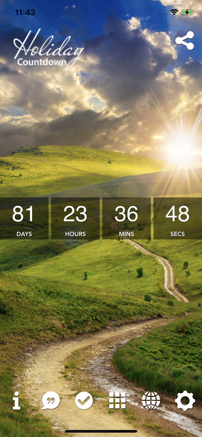 Holiday Countdown App