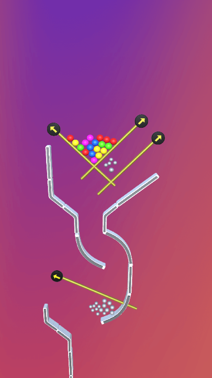 Rolling Balls Pull Rocket 3D