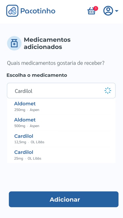 Pacotinho Medicamentos