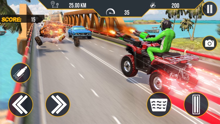 ATV Quad Bike Traffic Shooter