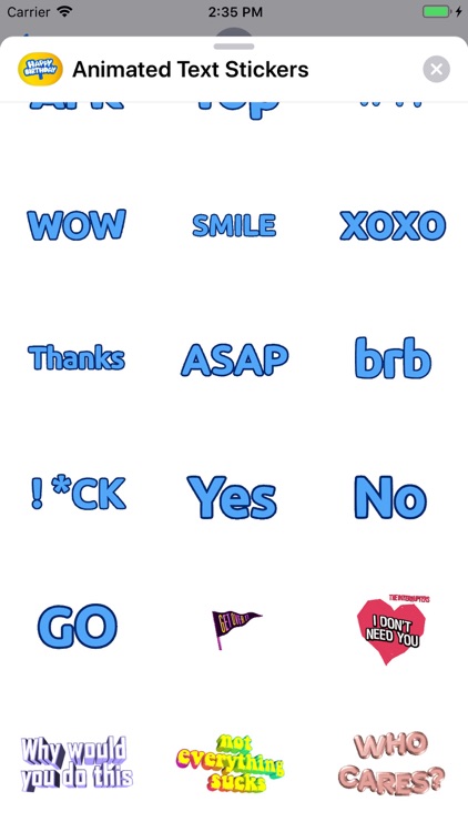 Animated Text Stickers screenshot-7