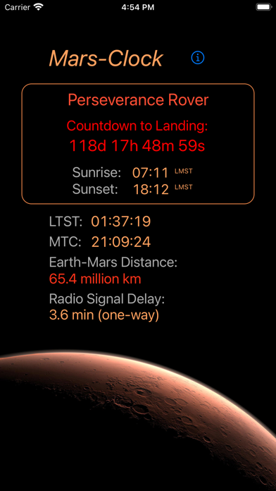 Mars-Clock screenshot 3